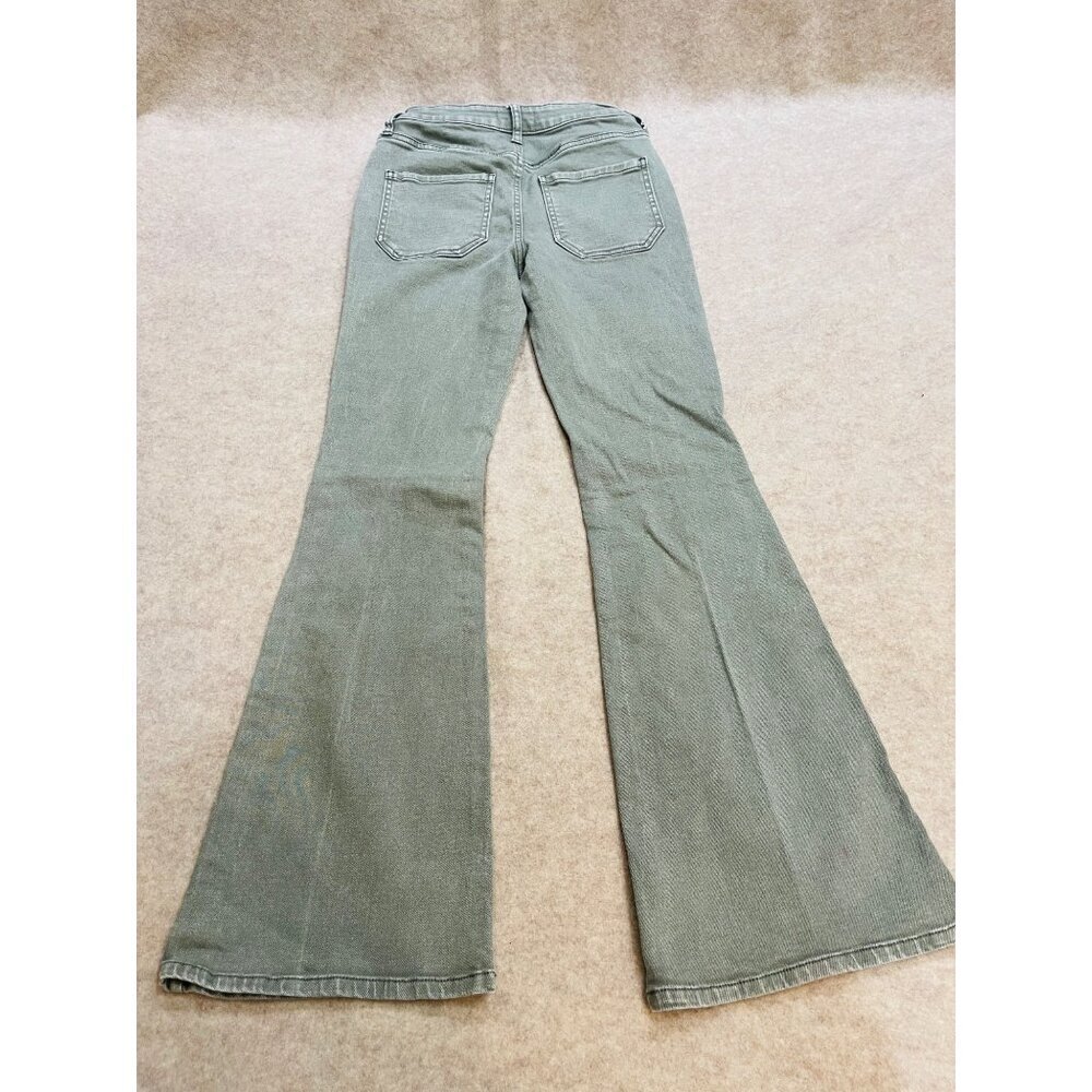 Altar’d State Light Mint Green Denim Flare Midrise Jeans Womens size 24
